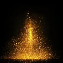 黄色光效漂浮的光效元素