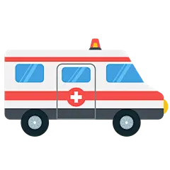 扁平风医疗元素贴纸-svg-救护车