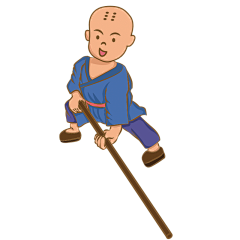 SVG-少林寺人物贴纸2