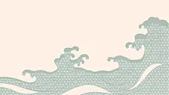 常规内容-中国风传统海浪元素背景