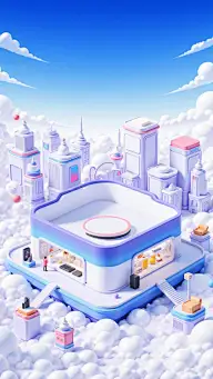 双十一科技感展台背景