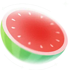 夏天夏季通用弥散风线条西瓜元素素材