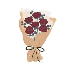 可爱清新插画元素贴纸