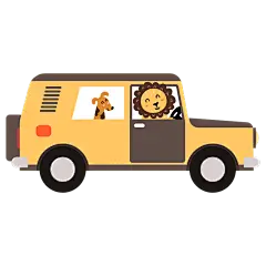 SVG-儿童插画游戏车贴纸