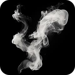 写实烟雾雾气白色有色气体元素贴纸