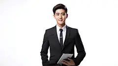 金融商务男性模特人像图片