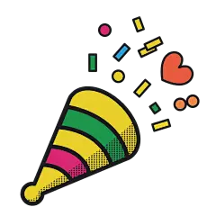 SVG-扁平宣传元素贴纸-礼花
