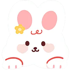 卡通感兔年元素贴纸