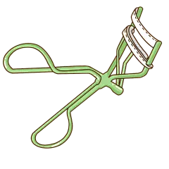 手绘-美容主题贴纸套系-睫毛夹