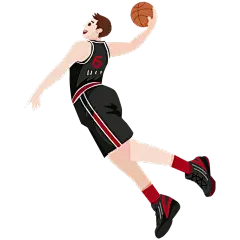 SVG-篮球人物常规贴纸-打篮球