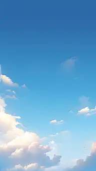 通用插画天空云朵云层风景背景