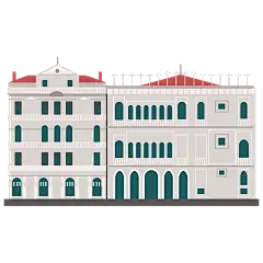 扁平风建筑船舶主题插画贴纸