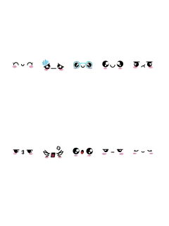 常规插画表情包组合元素贴纸