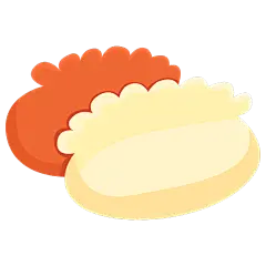 扁平矢量食物小吃icon-饺子