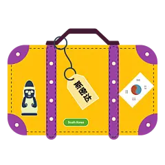 SVG-留学国家旅行箱贴纸