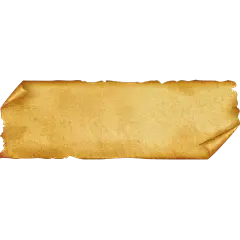 纹理系列写实感边缘泛黄卷起的黄色标签元素
