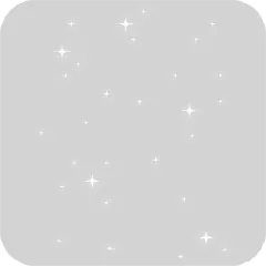 星星星光元素简约风白色贴纸