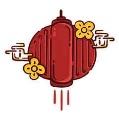 新年手绘插画-灯笼