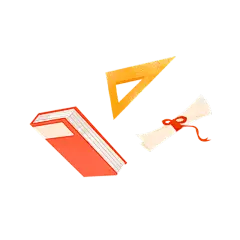 卡通感高考学习用品元素贴纸