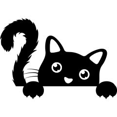 常规通用矢量猫咪元素动物贴纸