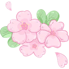 处暑节气可爱温馨插画花朵