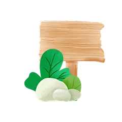 卡通感儿童节木牌元素贴纸