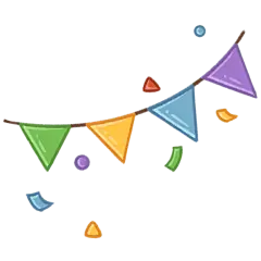 手绘-国庆贴纸素材