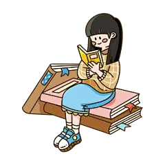 卡通感端午节女生元素贴纸