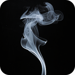 写实白色蓝色烟雾雾气元素贴纸