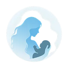 常规内容-图标系列简约风蓝色母婴图标元素