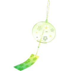 二十四节气立夏通用插画风铃元素素材