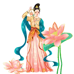 中国风人物贴纸-古风美女