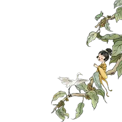 中国风二十四节气女性元素贴纸