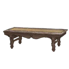 工笔画风-摆件元素-床