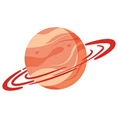 小红书卡通教育培训宇宙元素贴纸