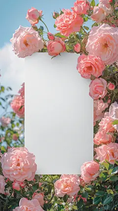 三八妇女节梦幻感粉色花朵背景