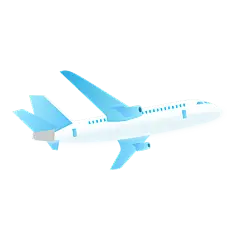 卡通感金融飞机元素