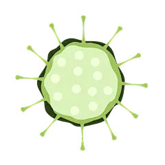 扁平风病毒细菌医疗元素贴纸8