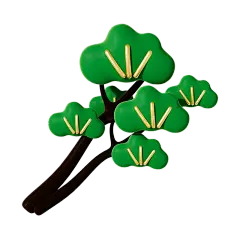 3d感春节树元素贴纸