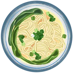 手绘卡通-潮汕美食元素创意贴纸