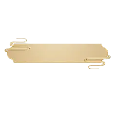 边框系列中国风金属质感金色祥云标题框元素