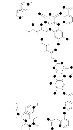 常规内容-科技风系列黑白分子结构线稿背景